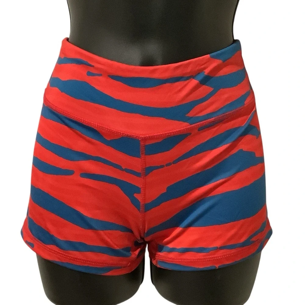 Stylish Blue and Red Swim Sports 3” Volleyball shorts and Royal Blue Top